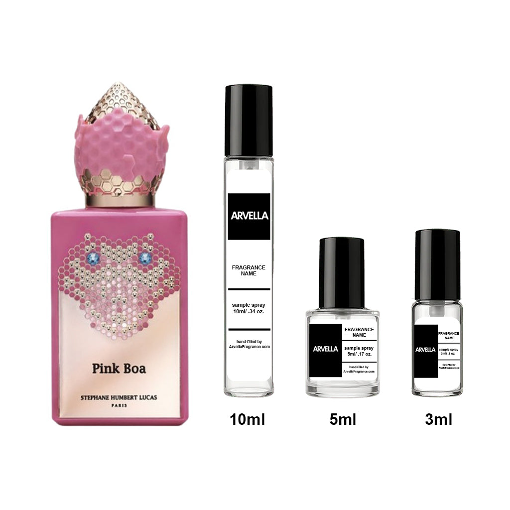 Stephane Humbert Pink Boa Kiss Sample 10ml Spray - Arvella Fragrance